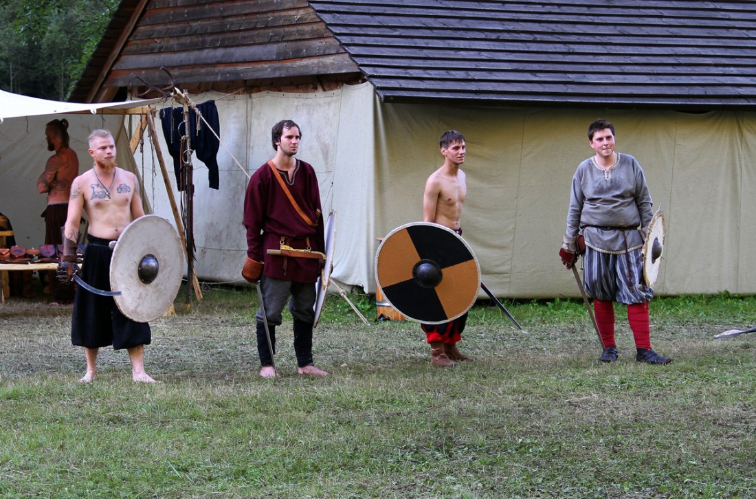 Lineup for Sword Practise